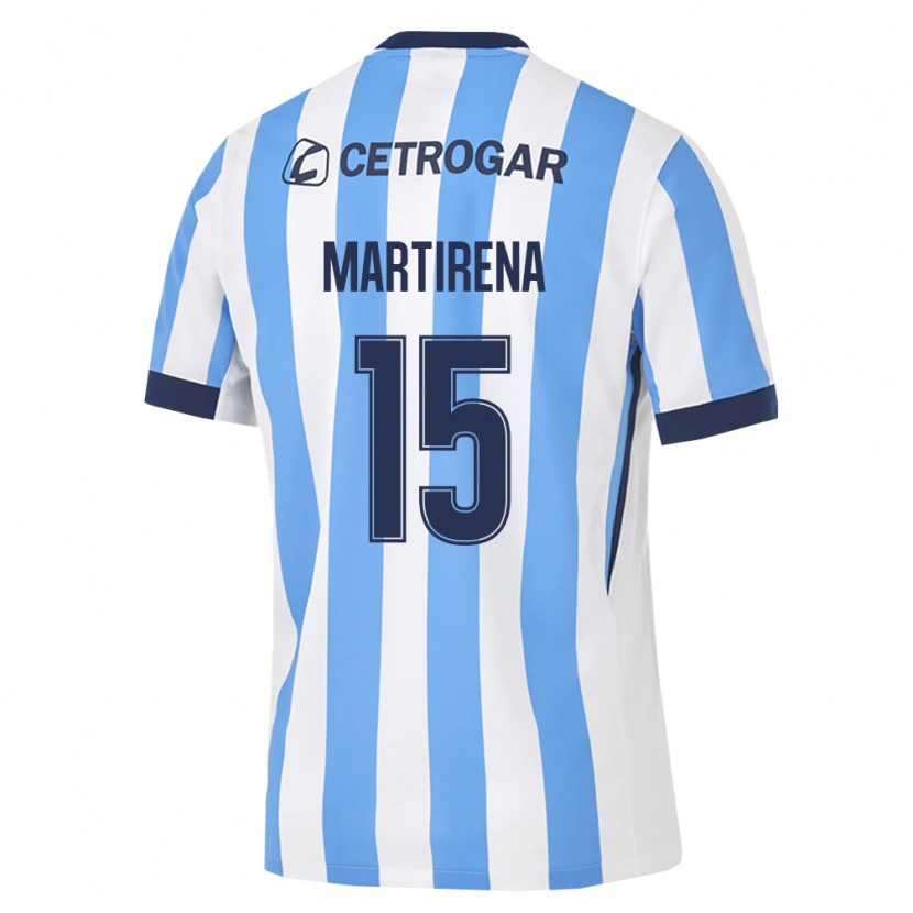 Danxen Børn Gastón Martirena #15 Lyseblå Hvid Sort Hjemmebane Spillertrøjer 2026/27 Trøje T-Shirt