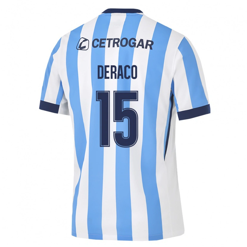 Danxen Børn Dante Deraco #15 Lyseblå Hvid Sort Hjemmebane Spillertrøjer 2026/27 Trøje T-Shirt