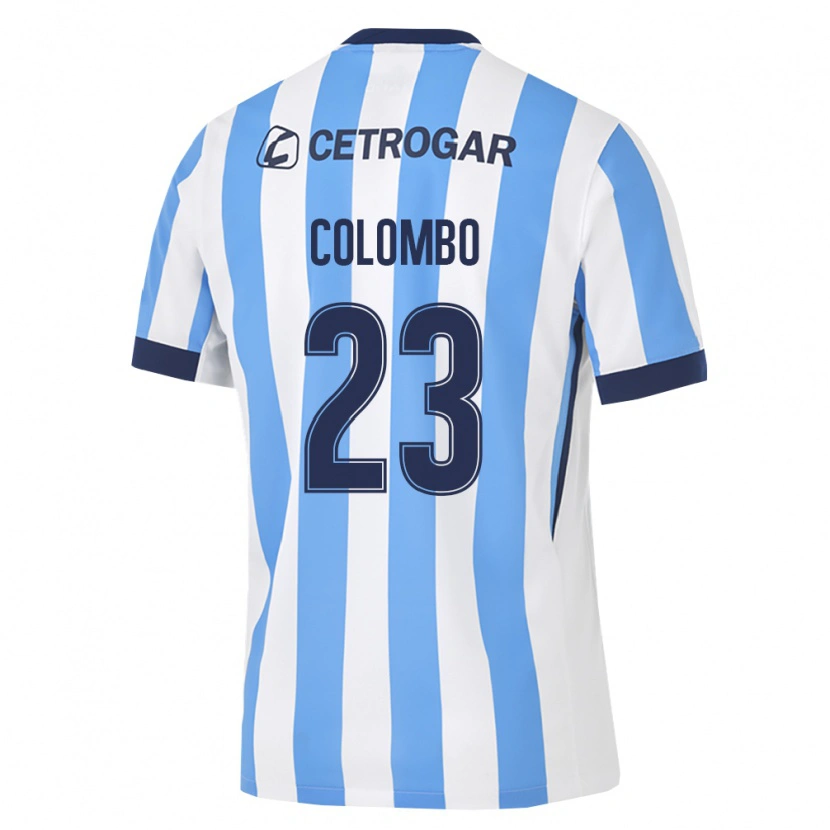 Danxen Børn Nazareno Colombo #23 Lyseblå Hvid Sort Hjemmebane Spillertrøjer 2026/27 Trøje T-Shirt