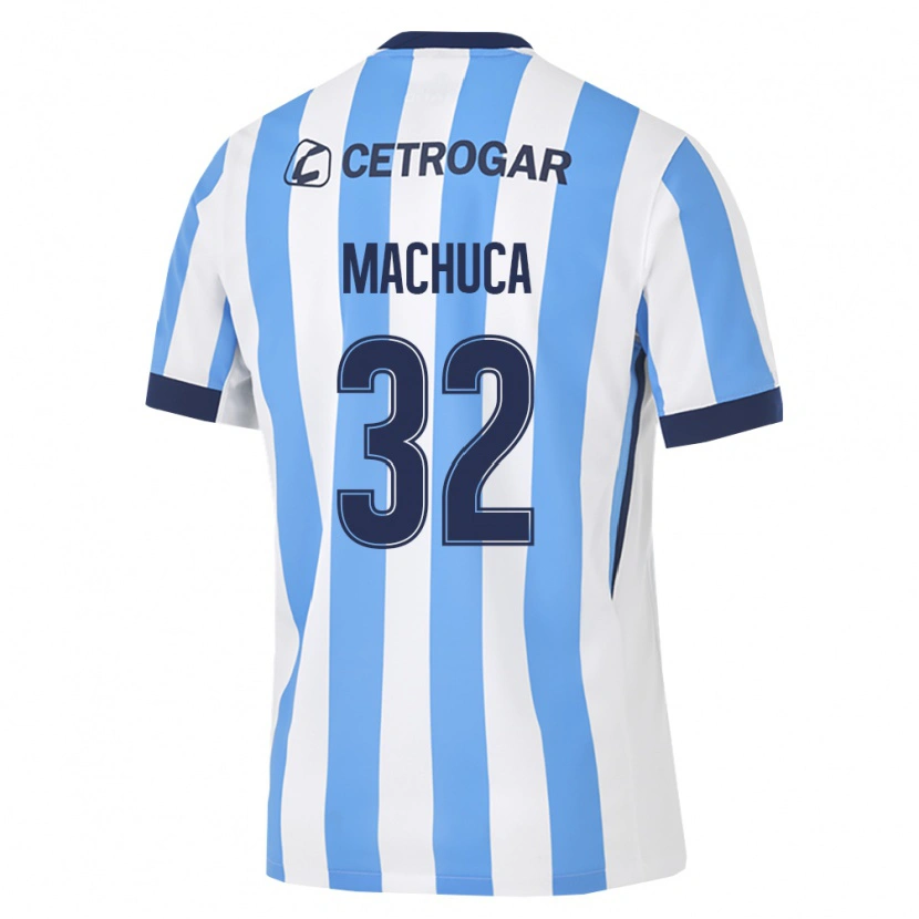 Danxen Børn Elias Machuca #32 Lyseblå Hvid Sort Hjemmebane Spillertrøjer 2026/27 Trøje T-Shirt