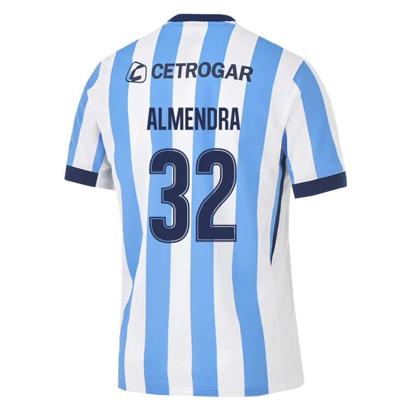 Danxen Børn Agustin Almendra #32 Lyseblå Hvid Sort Hjemmebane Spillertrøjer 2026/27 Trøje T-Shirt