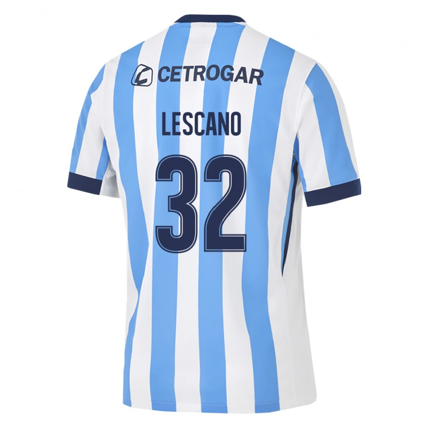 Danxen Børn Macarena Lescano #32 Lyseblå Hvid Sort Hjemmebane Spillertrøjer 2026/27 Trøje T-Shirt