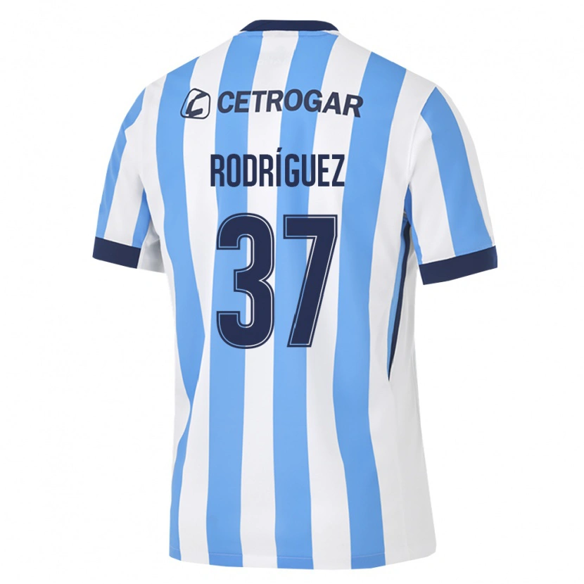 Danxen Børn Baltasar Rodríguez #37 Lyseblå Hvid Sort Hjemmebane Spillertrøjer 2026/27 Trøje T-Shirt