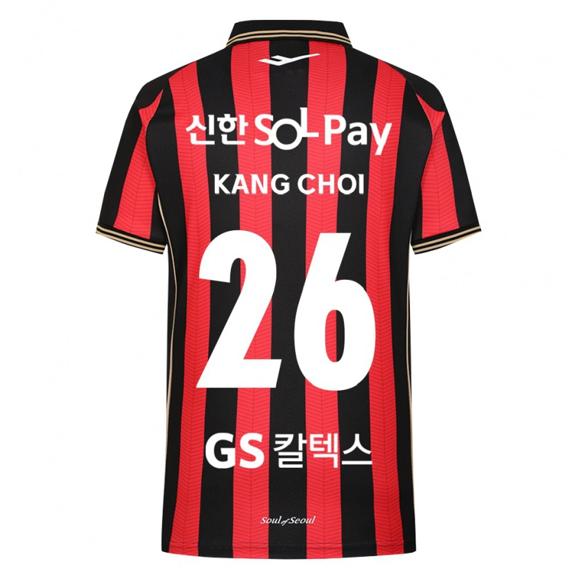Danxen Børn Kang Choi #26 Rød Hvid Sort Hjemmebane Spillertrøjer 2026/27 Trøje T-Shirt