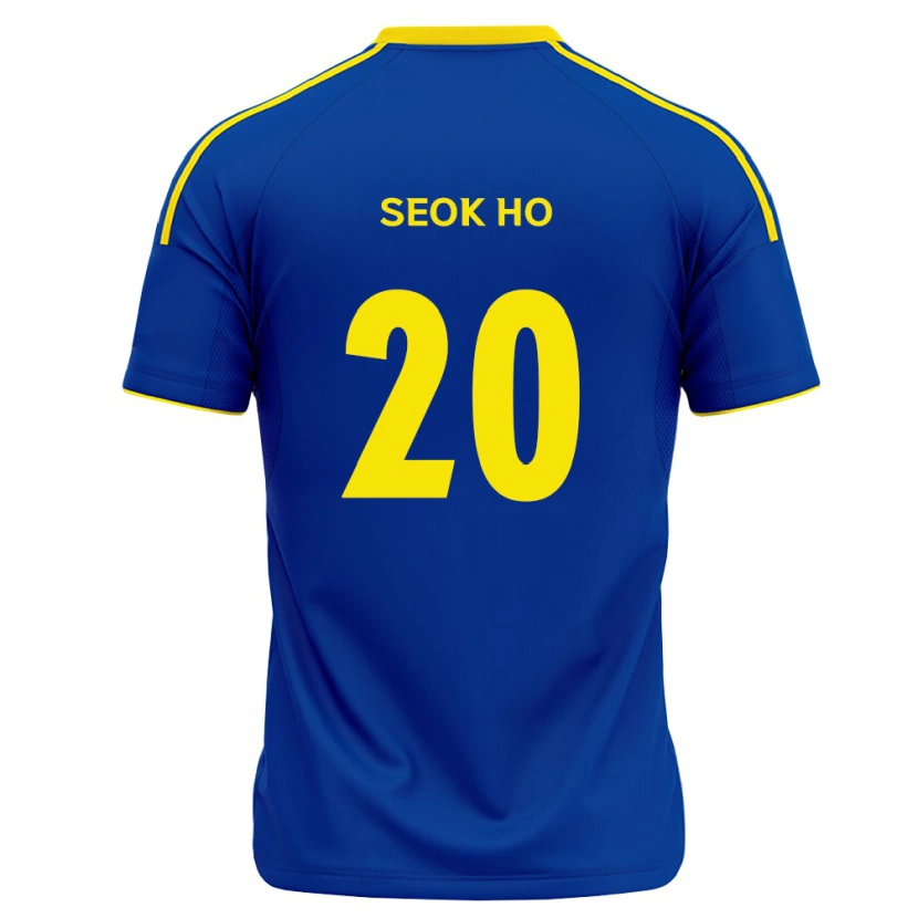 Danxen Børn Seok-Ho Hwang #20 Kongelig Blå Gul Hjemmebane Spillertrøjer 2026/27 Trøje T-Shirt