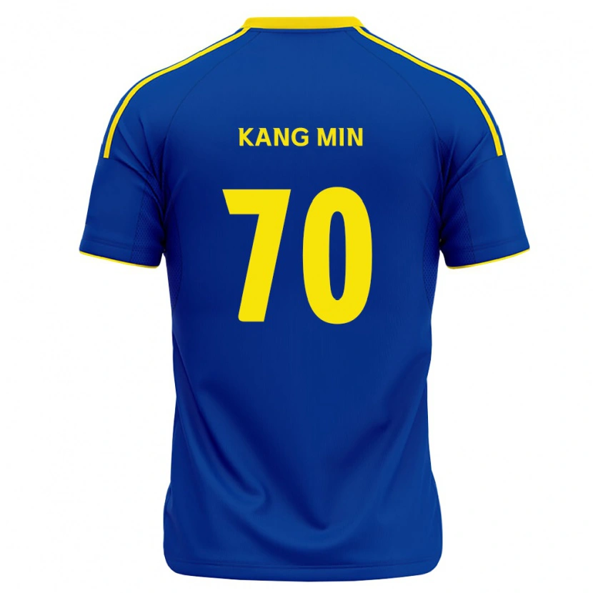 Danxen Børn Kang-Min Choi #70 Kongelig Blå Gul Hjemmebane Spillertrøjer 2026/27 Trøje T-Shirt