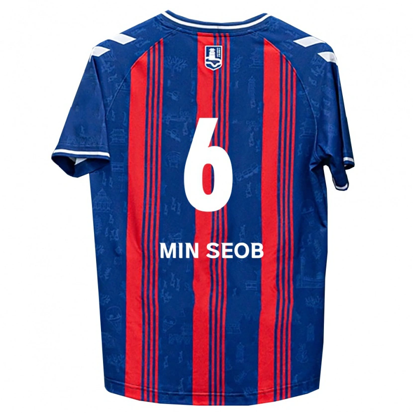 Danxen Børn Min-Seob Song #6 Blå Rød Hvid Hjemmebane Spillertrøjer 2026/27 Trøje T-Shirt