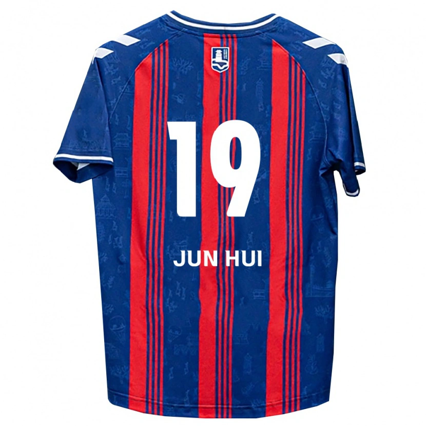 Danxen Børn Jun-Hui Park #19 Blå Rød Hvid Hjemmebane Spillertrøjer 2026/27 Trøje T-Shirt