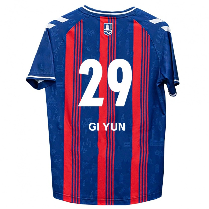 Danxen Børn Gi-Yun Choi #29 Blå Rød Hvid Hjemmebane Spillertrøjer 2026/27 Trøje T-Shirt