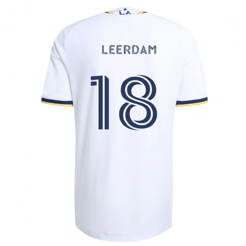Danxen Børn Kelvin Leerdam #18 Blå Gul Og Hvid Hjemmebane Spillertrøjer 2026/27 Trøje T-Shirt