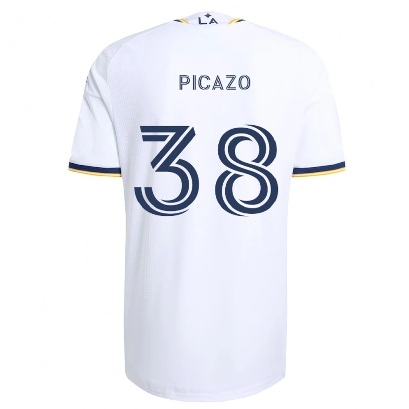 Danxen Børn Axel Picazo #38 Blå Gul Og Hvid Hjemmebane Spillertrøjer 2026/27 Trøje T-Shirt