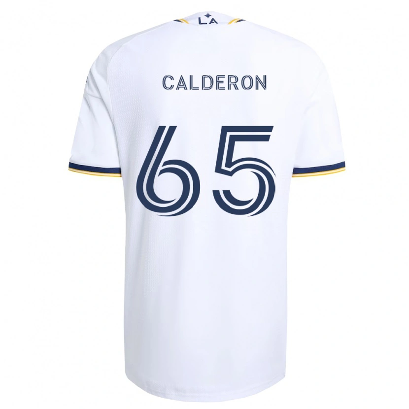 Danxen Børn Juan Calderón #65 Blå Gul Og Hvid Hjemmebane Spillertrøjer 2026/27 Trøje T-Shirt