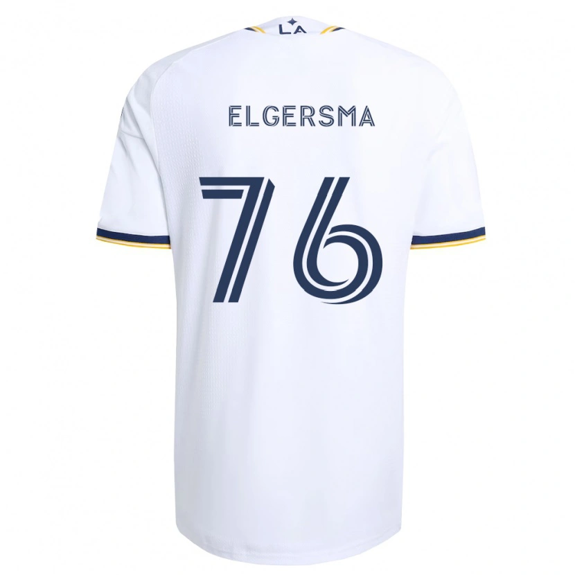 Danxen Børn Troy Elgersma #76 Blå Gul Og Hvid Hjemmebane Spillertrøjer 2026/27 Trøje T-Shirt