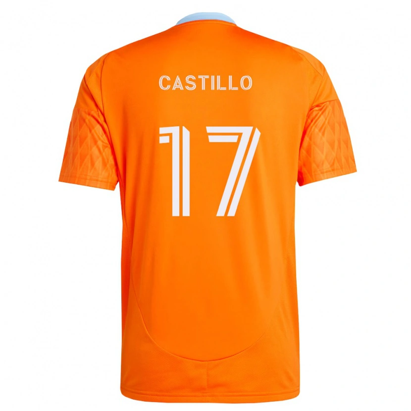 Danxen Børn Joyner Castillo #17 Orange Hvid Hjemmebane Spillertrøjer 2026/27 Trøje T-Shirt