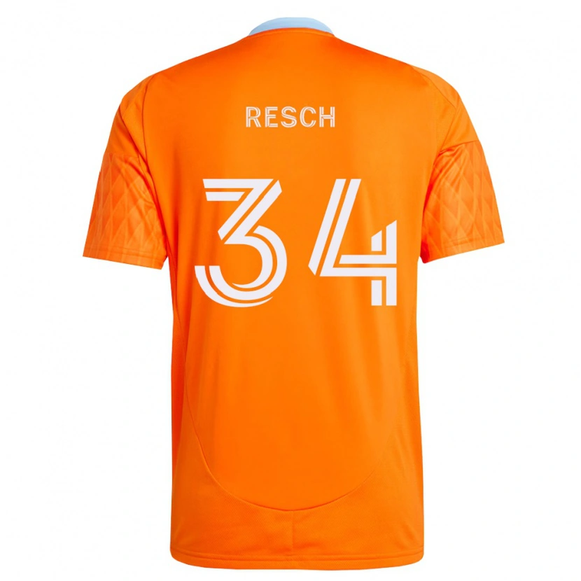 Danxen Børn Agustin Resch #34 Orange Hvid Hjemmebane Spillertrøjer 2026/27 Trøje T-Shirt