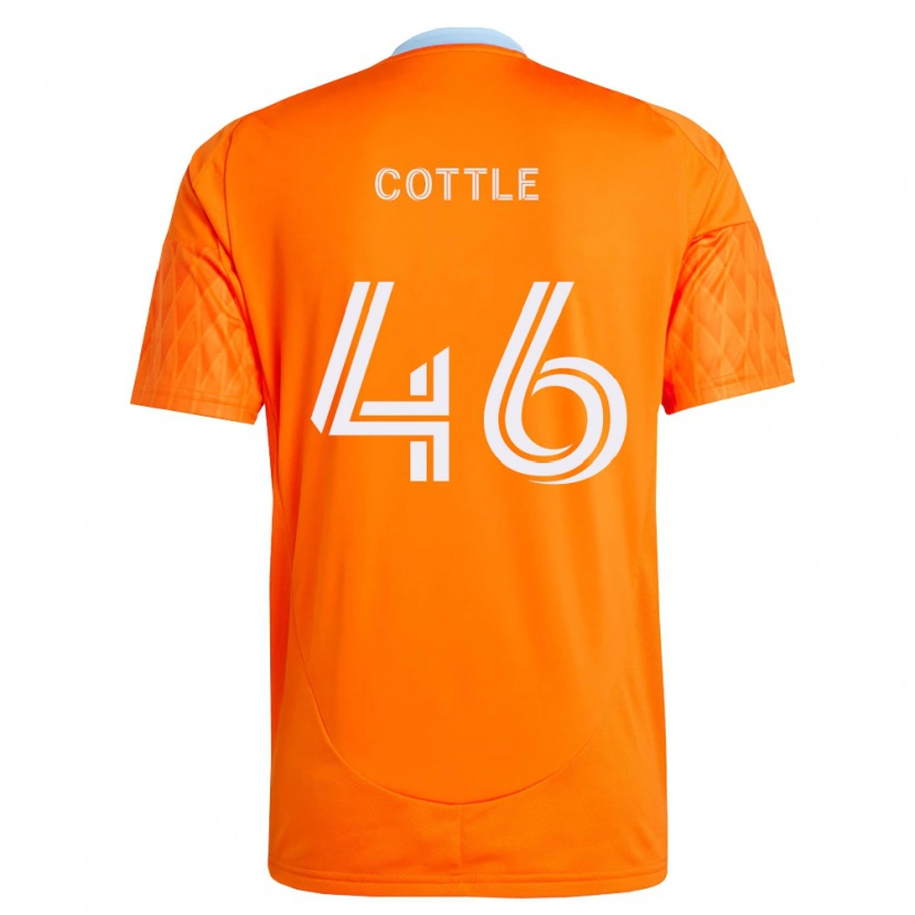 Danxen Børn Tristan Cottle #46 Orange Hvid Hjemmebane Spillertrøjer 2026/27 Trøje T-Shirt