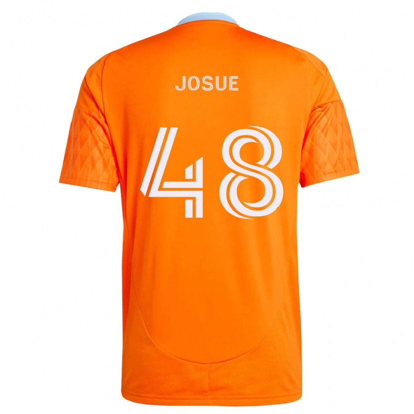 Danxen Børn Josué #48 Orange Hvid Hjemmebane Spillertrøjer 2026/27 Trøje T-Shirt