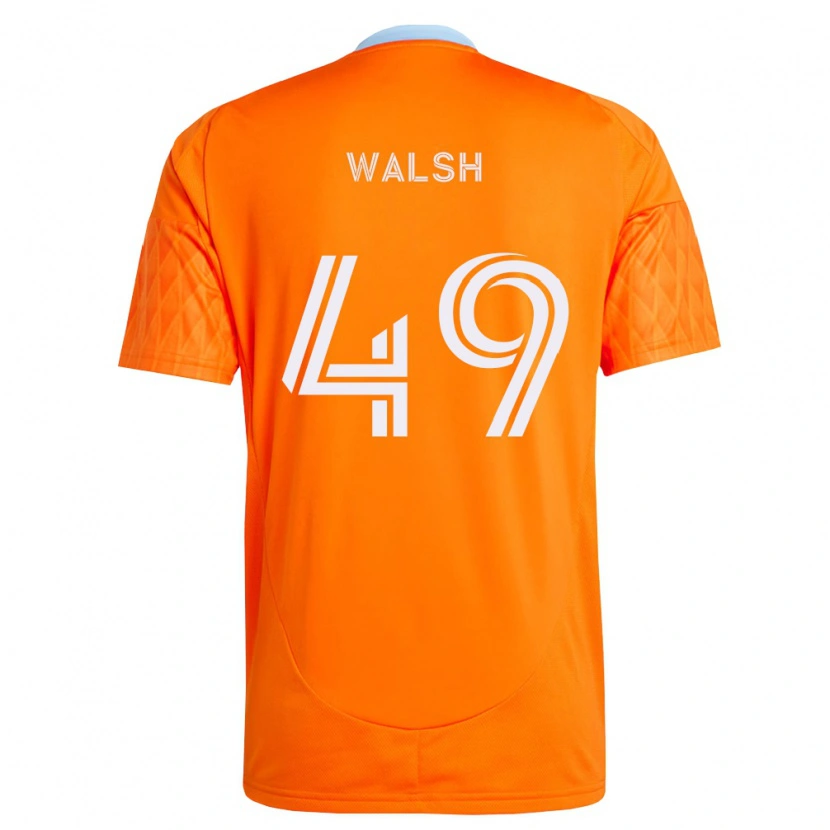 Danxen Børn Kian Walsh #49 Orange Hvid Hjemmebane Spillertrøjer 2026/27 Trøje T-Shirt