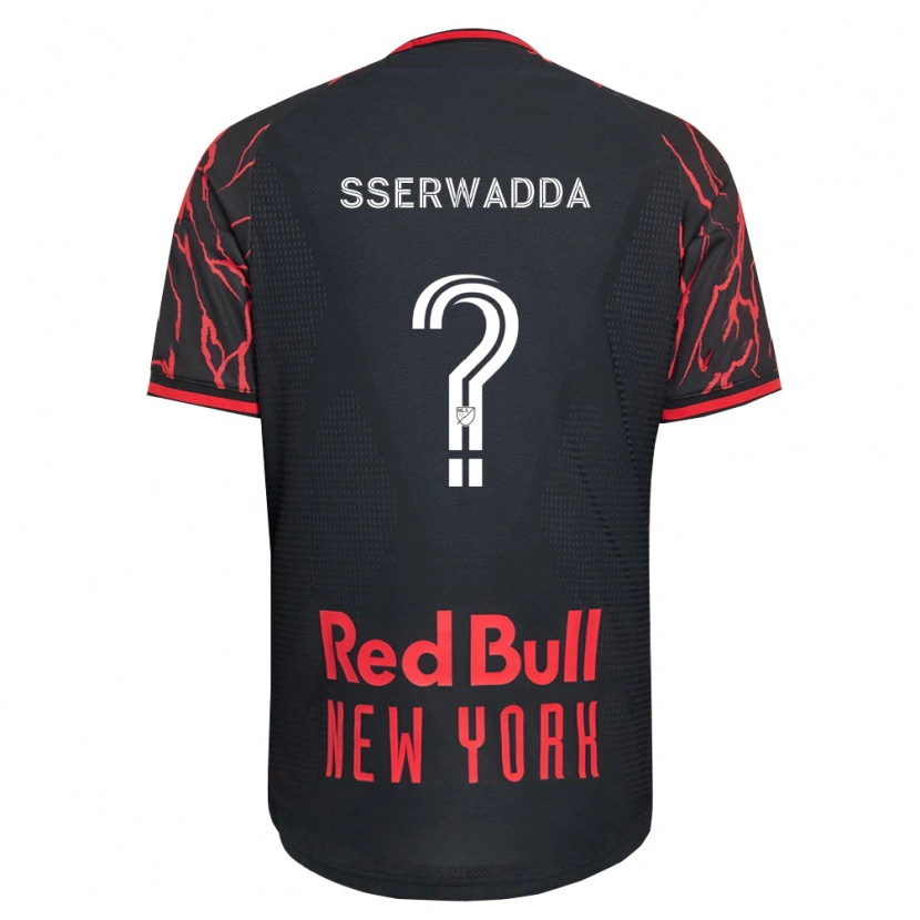 Danxen Børn Steven Sserwadda #0 Rød Sort Hvid Hjemmebane Spillertrøjer 2026/27 Trøje T-Shirt