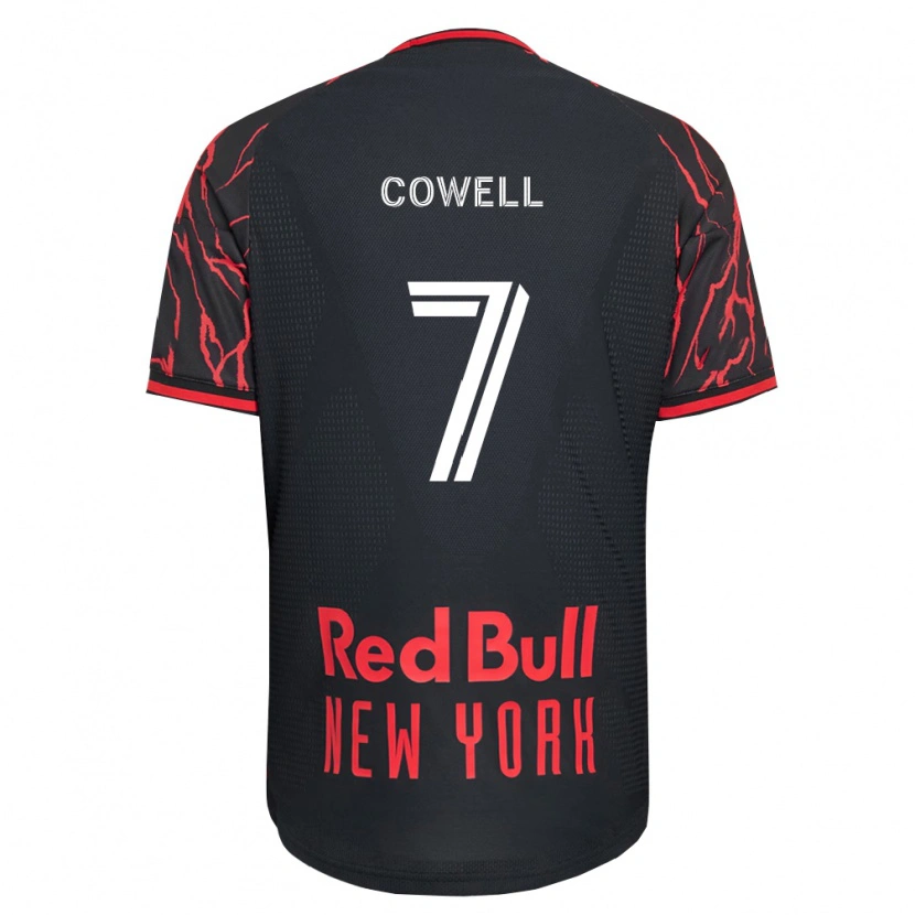 Danxen Børn Cade Cowell #7 Rød Sort Hvid Hjemmebane Spillertrøjer 2026/27 Trøje T-Shirt