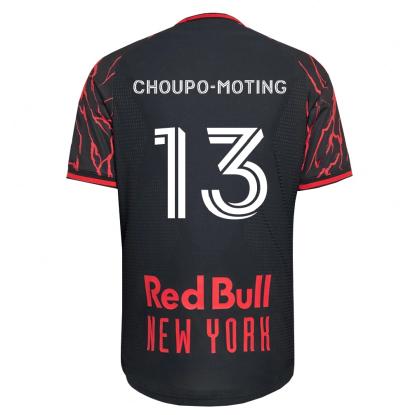 Danxen Børn Eric-Maxim Choupo-Moting #13 Rød Sort Hvid Hjemmebane Spillertrøjer 2026/27 Trøje T-Shirt