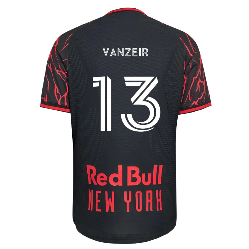 Danxen Børn Dante Vanzeir #13 Rød Sort Hvid Hjemmebane Spillertrøjer 2026/27 Trøje T-Shirt