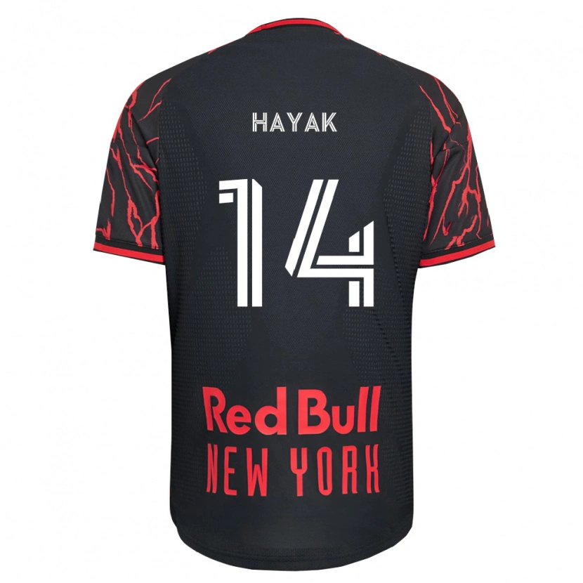 Danxen Børn Ari Hayak #14 Rød Sort Hvid Hjemmebane Spillertrøjer 2026/27 Trøje T-Shirt