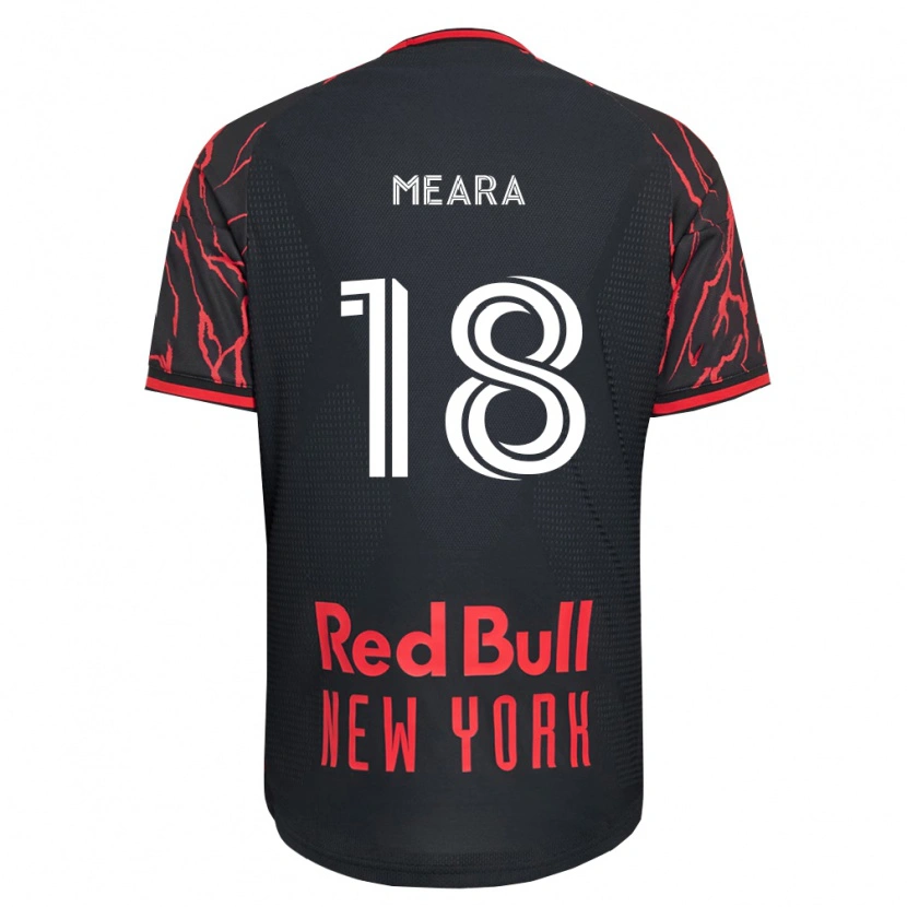 Danxen Børn Ryan Meara #18 Rød Sort Hvid Hjemmebane Spillertrøjer 2026/27 Trøje T-Shirt