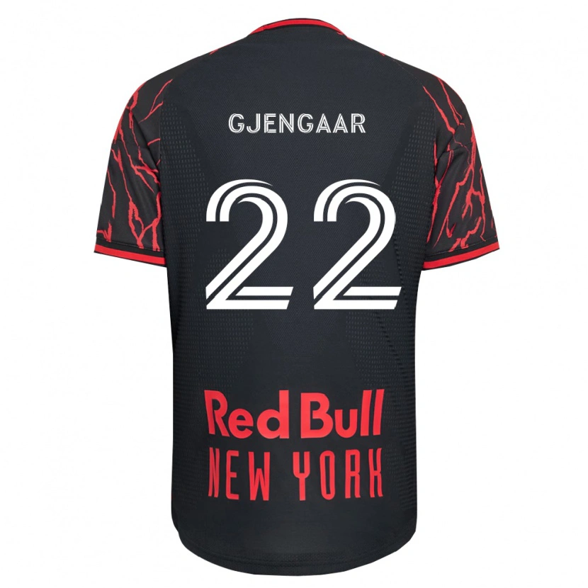 Danxen Børn Dennis Gjengaar #22 Rød Sort Hvid Hjemmebane Spillertrøjer 2026/27 Trøje T-Shirt