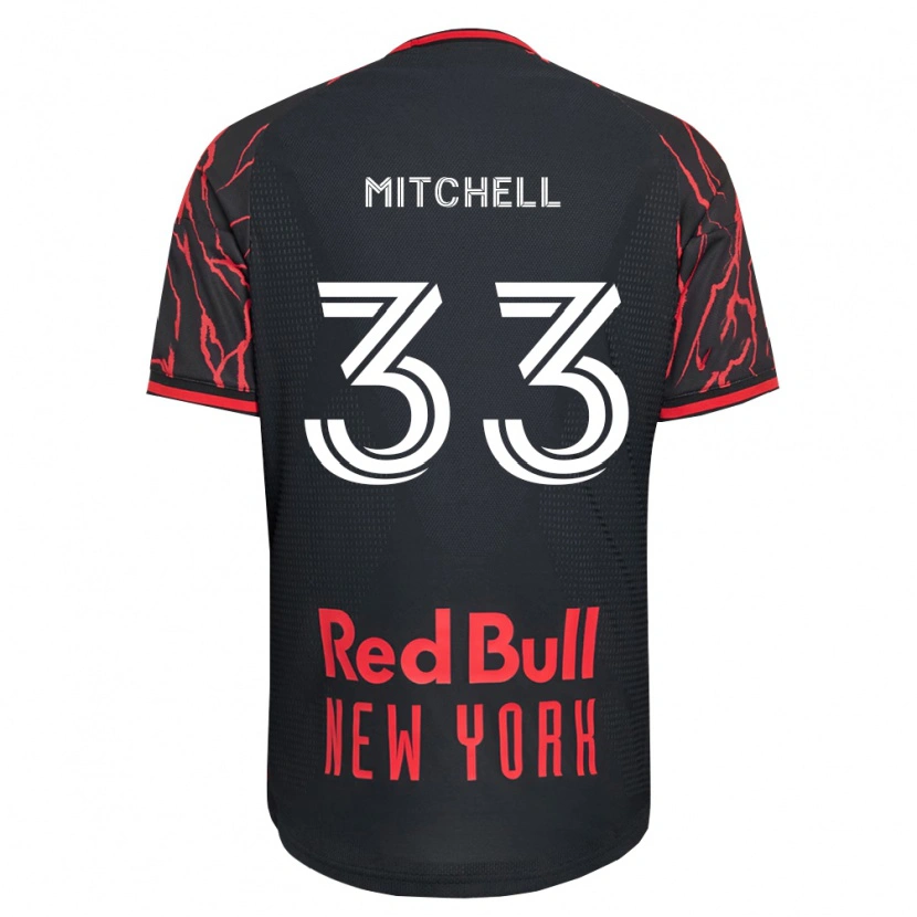 Danxen Børn Roald Mitchell #33 Rød Sort Hvid Hjemmebane Spillertrøjer 2026/27 Trøje T-Shirt