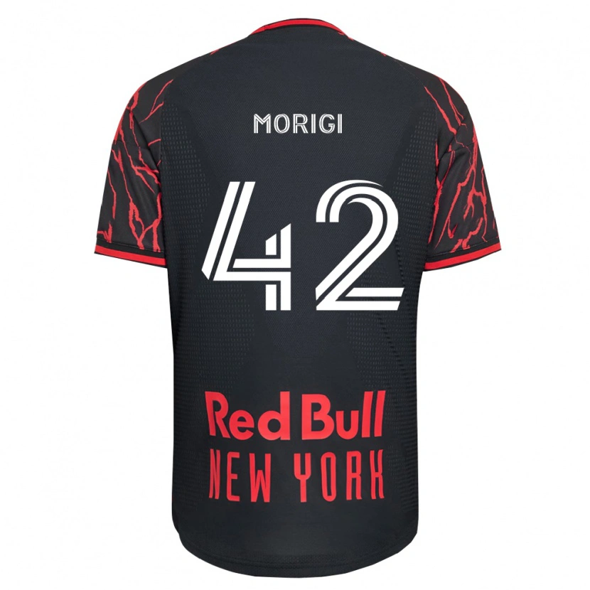 Danxen Børn Marco Morigi #42 Rød Sort Hvid Hjemmebane Spillertrøjer 2026/27 Trøje T-Shirt