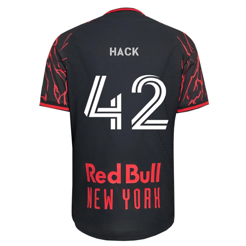 Danxen Børn Alexander Hack #42 Rød Sort Hvid Hjemmebane Spillertrøjer 2026/27 Trøje T-Shirt