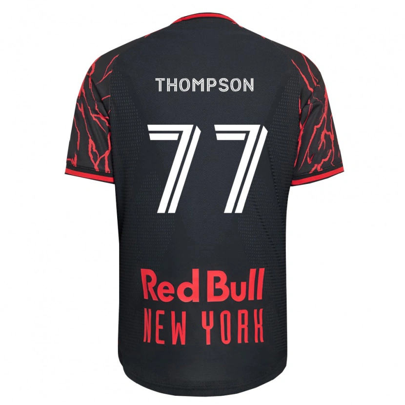 Danxen Børn Amos Shapiro-Thompson #77 Rød Sort Hvid Hjemmebane Spillertrøjer 2026/27 Trøje T-Shirt