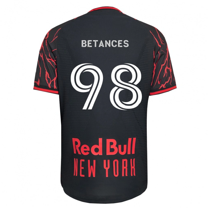 Danxen Børn Aidan Betances #98 Rød Sort Hvid Hjemmebane Spillertrøjer 2026/27 Trøje T-Shirt