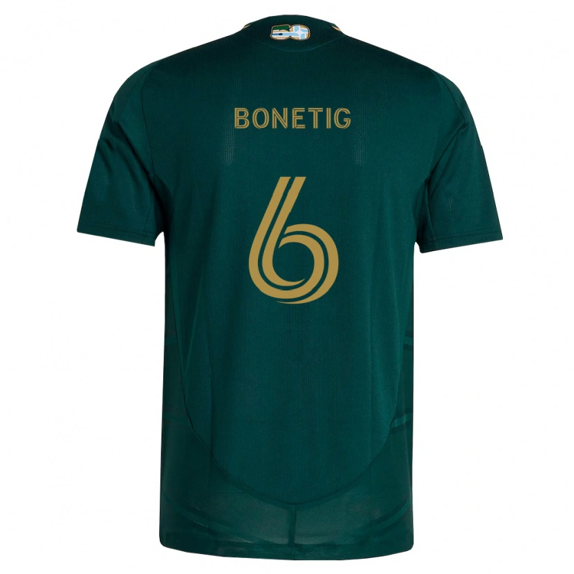 Danxen Børn Alex Bonetig #6 Mørkegrøn Brun Hjemmebane Spillertrøjer 2026/27 Trøje T-Shirt