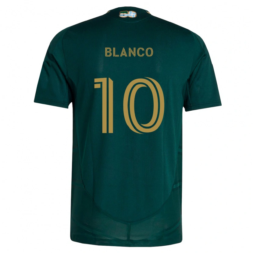 Danxen Børn Sebastián Blanco #10 Mørkegrøn Brun Hjemmebane Spillertrøjer 2026/27 Trøje T-Shirt