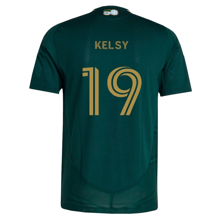 Danxen Børn Kevin Kelsy #19 Mørkegrøn Brun Hjemmebane Spillertrøjer 2026/27 Trøje T-Shirt