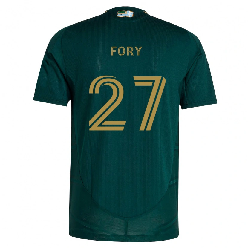 Danxen Børn Jimer Fory #27 Mørkegrøn Brun Hjemmebane Spillertrøjer 2026/27 Trøje T-Shirt