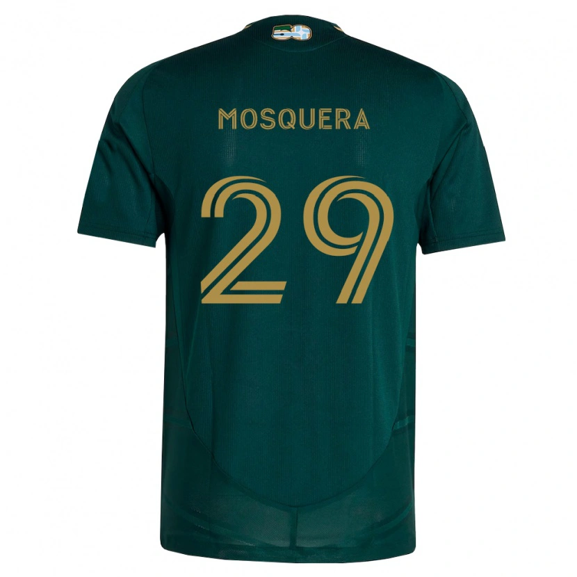 Danxen Børn Juan Mosquera #29 Mørkegrøn Brun Hjemmebane Spillertrøjer 2026/27 Trøje T-Shirt