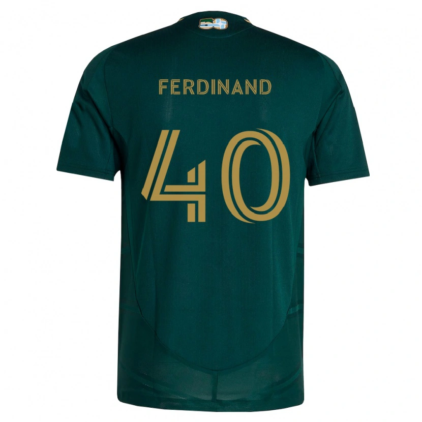 Danxen Børn Keesean Ferdinand #40 Mørkegrøn Brun Hjemmebane Spillertrøjer 2026/27 Trøje T-Shirt