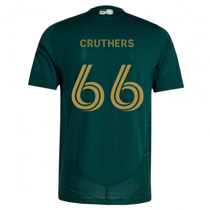 Danxen Børn Cole Cruthers #66 Mørkegrøn Brun Hjemmebane Spillertrøjer 2026/27 Trøje T-Shirt