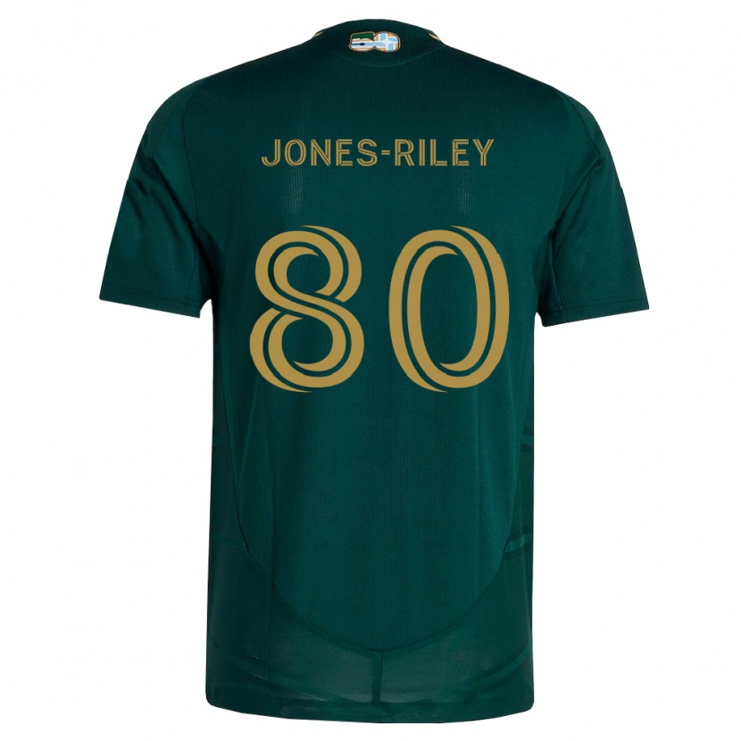 Danxen Børn Jaden Jones-Riley #80 Mørkegrøn Brun Hjemmebane Spillertrøjer 2026/27 Trøje T-Shirt
