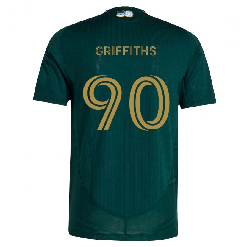 Danxen Børn Reo Griffiths #90 Mørkegrøn Brun Hjemmebane Spillertrøjer 2026/27 Trøje T-Shirt