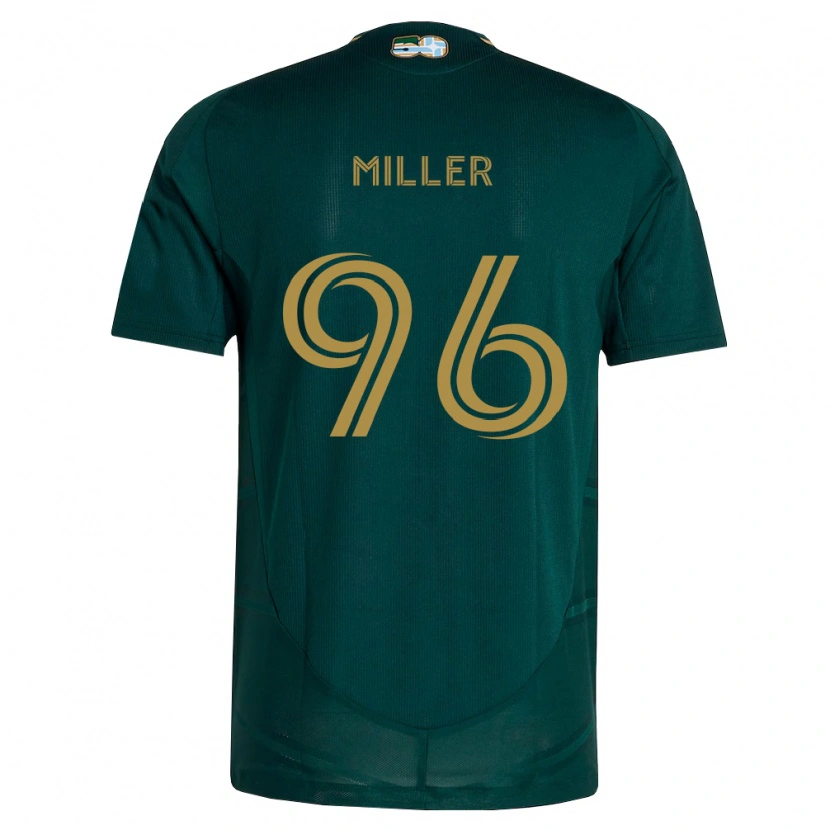 Danxen Børn Carver Miller #96 Mørkegrøn Brun Hjemmebane Spillertrøjer 2026/27 Trøje T-Shirt