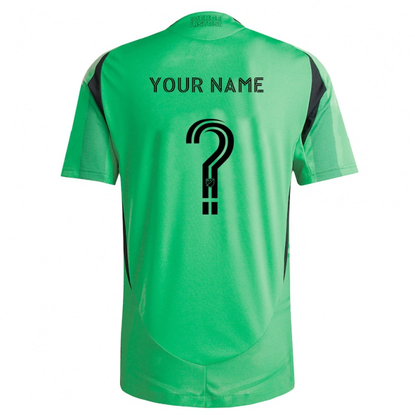 Danxen Børn Dit Navn #0 Smaragdgrøn Sort Hjemmebane Spillertrøjer 2026/27 Trøje T-Shirt
