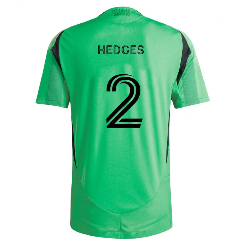 Danxen Børn Matt Hedges #2 Smaragdgrøn Sort Hjemmebane Spillertrøjer 2026/27 Trøje T-Shirt