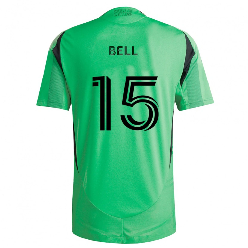 Danxen Børn Jon Bell #15 Smaragdgrøn Sort Hjemmebane Spillertrøjer 2026/27 Trøje T-Shirt