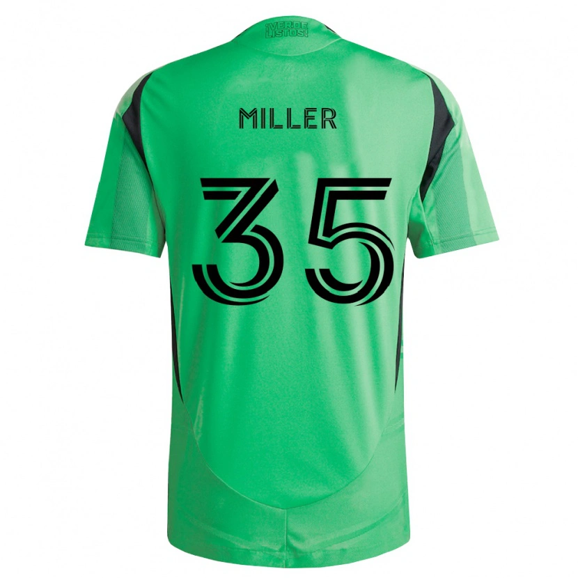 Danxen Børn Mason Miller #35 Smaragdgrøn Sort Hjemmebane Spillertrøjer 2026/27 Trøje T-Shirt