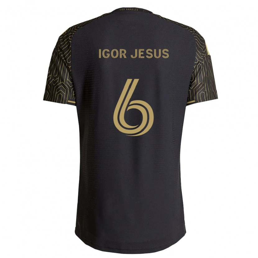 Danxen Børn Igor Jesus #6 Brun Sort Hjemmebane Spillertrøjer 2026/27 Trøje T-Shirt