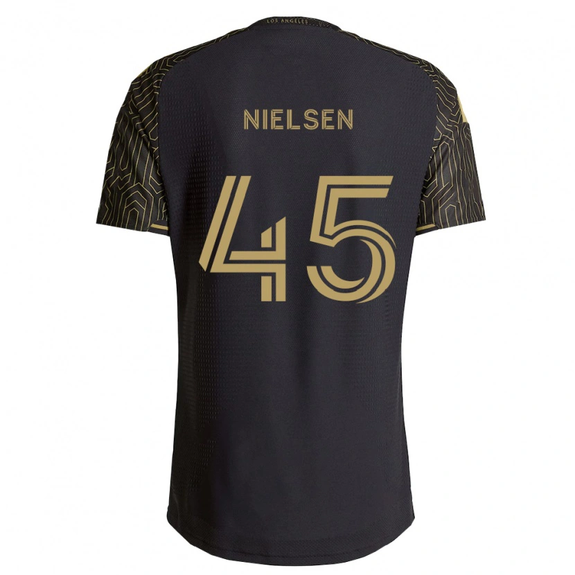 Danxen Børn Kenny Nielsen #45 Brun Sort Hjemmebane Spillertrøjer 2026/27 Trøje T-Shirt